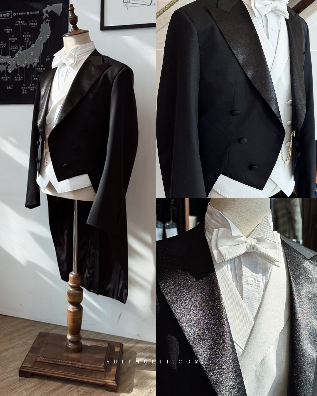 在男士正裝的世界裡,有兩件衣著永遠立於金字塔頂端:黑領結(Tuxedo)以及 White Tie「白領結」燕尾服。